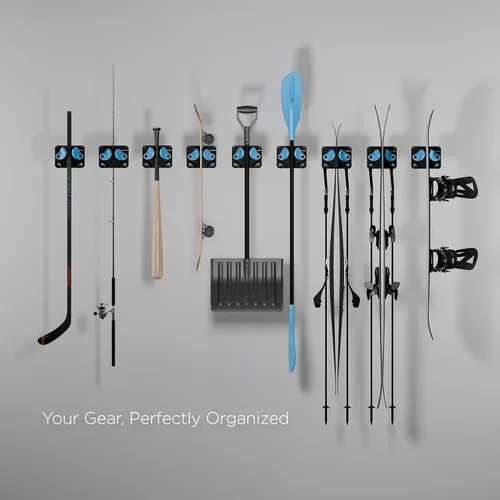 Miniatura 5 de Gravity Grabber La estantería de pared definitiva para esquís y tablas de snowboard - Se adapta a cualquier esquí o tabla de snowboard - Guarda tus