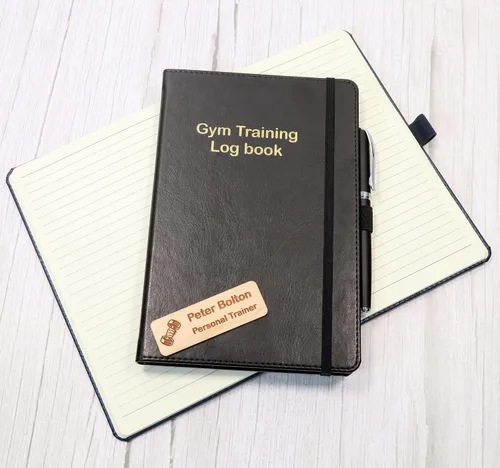 Miniatura 2 de CustomDesign.Shop Cuaderno personalizado personalizado de tapa dura A5 Diseña un diario verdaderamente único Idea de regalo en relieve dorado