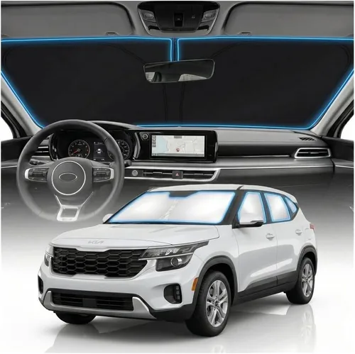 Miniatura 137 de Cubierta para parabrisas para BMW X1 E84 – Ajuste personalizado X1 E84 Accesorios 2016-2024 2025 Parasol plegable protección UV y escudo térmico