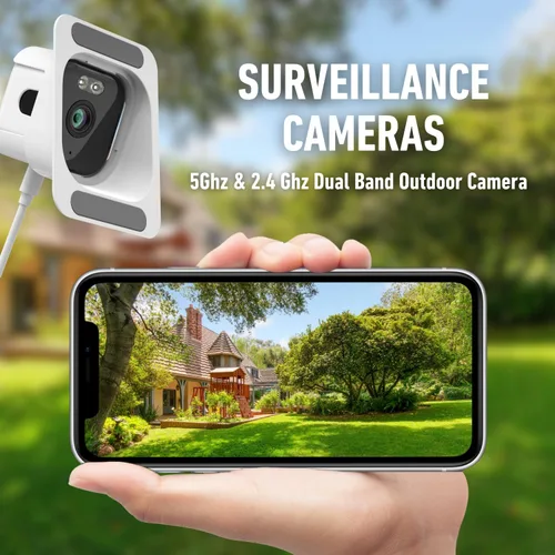 Miniatura 8 de Cámara de seguridad para interiores, cámara de ventana 2K de 3 MP, WiFi de 2.4 GHz/5 GHz, visión nocturna Starlight, grabación 24/7, cable de 8 pies