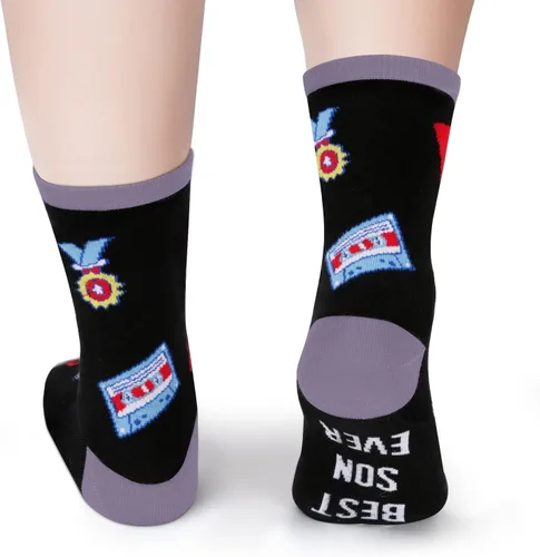 Miniatura 7 de Calcetines con texto en inglés Do Not Disturb I'm Gaming, ideas de regalos para niños, regalos para hombres, él, papá, hijos, adolescentes