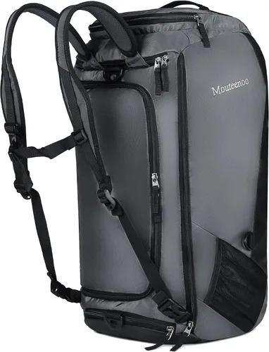 Mouteenoo Mochila de viaje con compartimento para zapatos, resistente al agua, bolsa de gimnasio con correas de hombro para hombres y mujeres