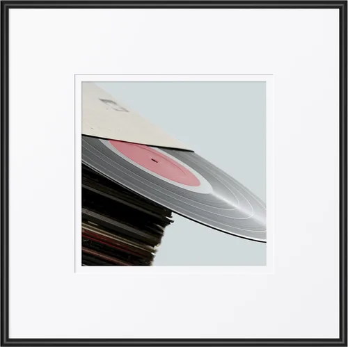 Miniatura 37 de eletecpro Marcos de discos de vinilo de 7 x 7 pulgadas para galería, decoración de pared negra resistente y ligera, marcos LP fáciles de colgar, se