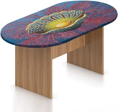 Miniatura 12 de XISUNYA Mantel ovalado ajustable, mantel de poliéster elástico de pavo real, mantel ajustable con estampado de flor de primavera japonesa, se adapta