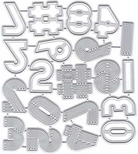 Miniatura 18 de DzIxY Troqueles de corte de metal con número de letras inglesas para hacer tarjetas, troquelados, troquelados, álbumes de recortes, plantillas
