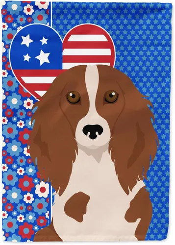Miniatura 59 de Caroline's Treasures WDK5119GF - Bandera de jardín americana de Airedale Terrier de Estados Unidos, color negro y tostado, bandera decorativa