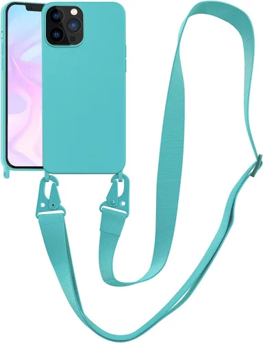 Miniatura 49 de Funda compatible con iPhone 13 con correa, funda cruzada para iPhone con cordón, ajustable, a prueba de golpes, protección contra caídas, funda