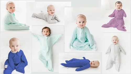 Miniatura 9 de bebon Transition Swaddle - Manta portátil para bebé, saco de dormir acogedor, envoltura con cremallera de 2 vías, 95% viscosa de bambú, 5% elastano