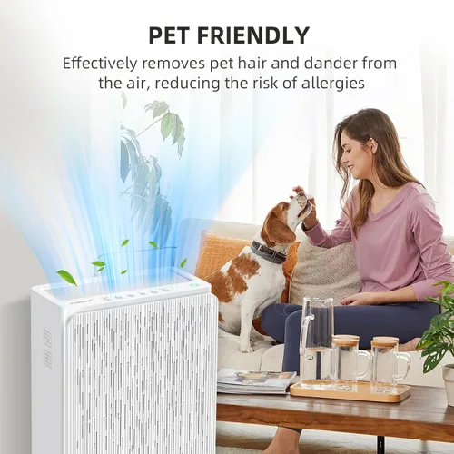 Miniatura 6 de AromaRoom - Purificadores de aire para habitaciones grandes de hasta 2100 pies cuadrados, purificador de aire HEPA 14 con sensor inteligente PM 2.5