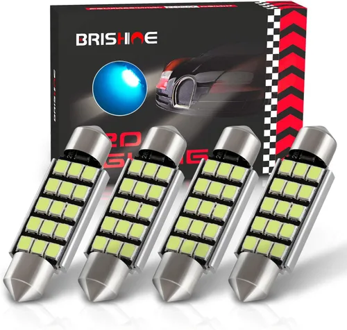 Miniatura 20 de 4 bombillas LED Festoon DE3175 de 1.102 in y 1.142 in, 2835 chipsets Canbus sin errores, 1.1 pulgadas, DE3021 3175 3022 N3, bombillas LED