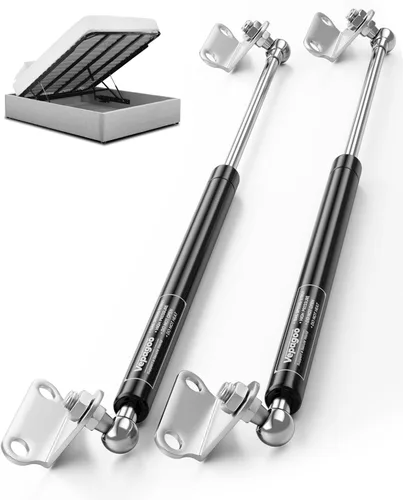 Vepagoo Amortiguadores de Gas de 30 Pulgadas 35Lb/156N con Soportes de Montaje, Soportes de Elevación para Almacenamiento de Cama de RV Remolque de