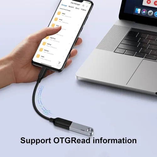 Miniatura 2 de Adaptador USB C a USB 3.0, adaptador USB C Android macho a USB A hembra OTG Cable On The Go para Samsung Galaxy S26 S25 Edge Ultra S24 S23 S22 S21