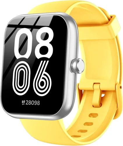 SENBONO Reloj inteligente con Alexa integrado, pantalla táctil HD de 1.83 pulgadas, llamadas Bluetooth, rastreador de actividad impermeable IP68,