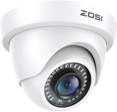 ZOSI - Cámara de seguridad híbrida 4 en 1 TVI CVI AHD CVBS de 2MP, 1920TVL, 1080P HD, resistente a la intemperie, para exteriores e interiores,
