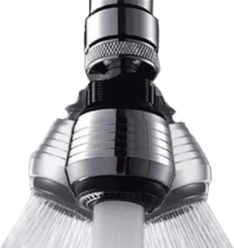 Miniatura 4 de Paquete de 2 rociadores de filtro aireador de grifo, fregadero giratorio de 360 grados para ahorro de agua para cocina y baño (corto)