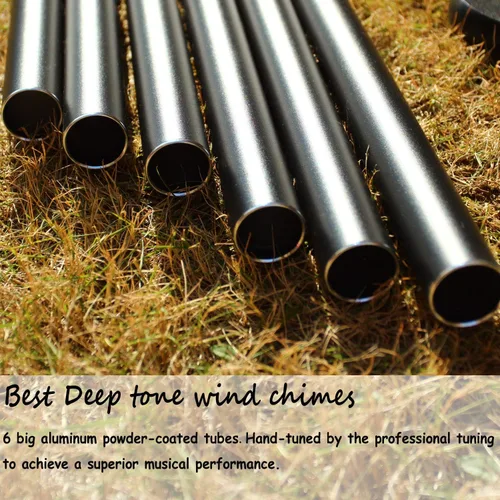 Miniatura 2 de Campanillas de viento para exteriores grandes y profundas, carillones de viento de 42 pulgadas, tonos melódicos relajantes, regalo conmemorativo