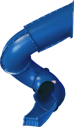 Swing-N-Slide Tobogán en tubo turbo de 7 pies, Azul Amarillo