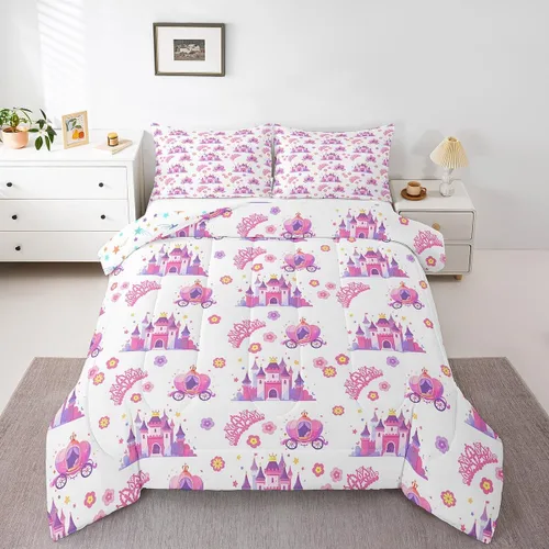 Miniatura 35 de Feelyou Juego de edredón de zorro ártico, juego de ropa de cama para niños y niñas, bonito edredón de animales salvajes, juego de edredón 1 juego