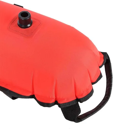 Miniatura 8 de Tbest Bandera flotante de buceo para esnórquel, flotador inflable, bola de boya inflable, bandera de buceo y bandera para buceo inflable