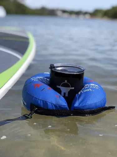 Miniatura 7 de Human Bobber Soporte inflable flotante para bebidas para piscina, flotadores de barra para bebidas para adultos para sostener latas de cerveza, taza