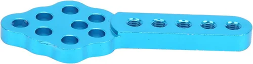 Miniatura 7 de Soporte de amortiguador RC, ángulo de altura ajustable, soporte de choque RC Crawler, 4 piezas de aleación de aluminio azul, para entusiastas de RC