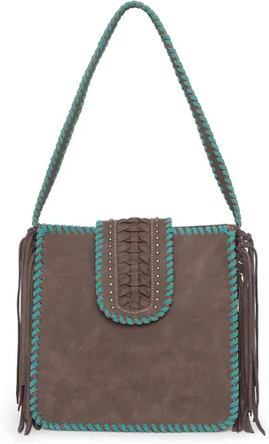 Miniatura 2 de Montana West Western Hobo - Bolso de mano para mujer, con cartera