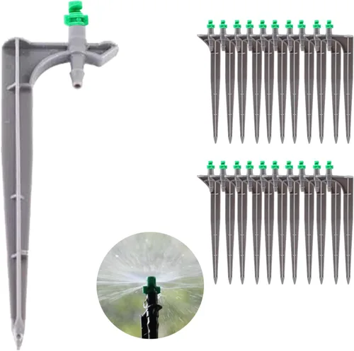 Miniatura 9 de Sistema de riego de jardín, 20 unidades/bolsa gotero de riego con inserto de tierra emisores de riego por goteo de árboles frutales para tubos