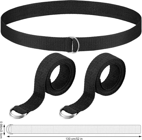 Miniatura 7 de Seematn Web - Cinturón de fútbol de 52 pulgadas, cinturón de fútbol con anillo en D para hombres, mujeres, jóvenes, niños y niñas