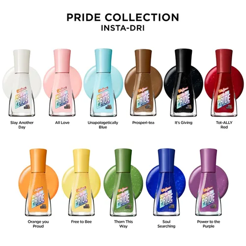 Miniatura 9 de Sally Hansen Insta-Dri Pride Esmalte de uñas Secado rápido, larga duración, brillo sin rayas Opaco, brillante 764 Slay Another Day