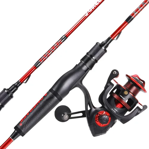 Miniatura 9 de One Bass Combo de caña de pescar y carrete, IM7 Graphite 2 Pc Blank Baitcasting Combo, caña giratoria con mango de superpolímero