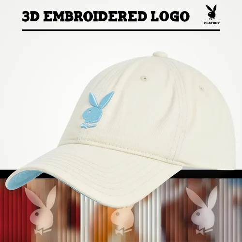 Miniatura 3 de Concept One Playboy - Gorra de béisbol ajustable de sarga de algodón con ala curvada