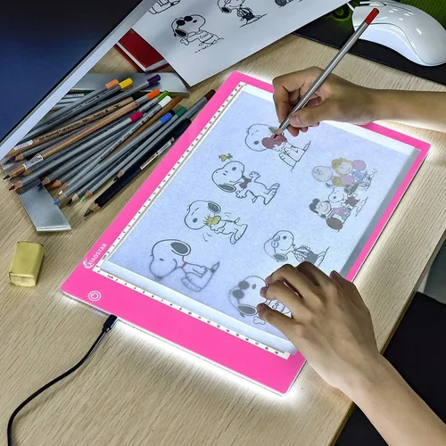Miniatura 8 de XIAOSTAR Caja de luz para dibujo, pizarra de trazado con cable de carga tipo C y brillo ajustable para artistas, animación, dibujo, bocetos