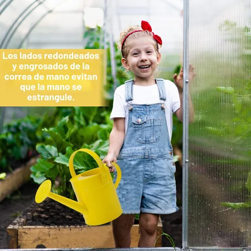 Miniatura 4 de Regadera de metal 1.5L/51oz, arte de hierro para plantas al aire libre, amarillo