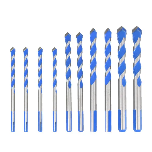 Dbeans Flourithing - Brocas de cemento (10 unidades) para hormigón, brocas profesionales de carburo con punta de carburo para martillo, brocas de