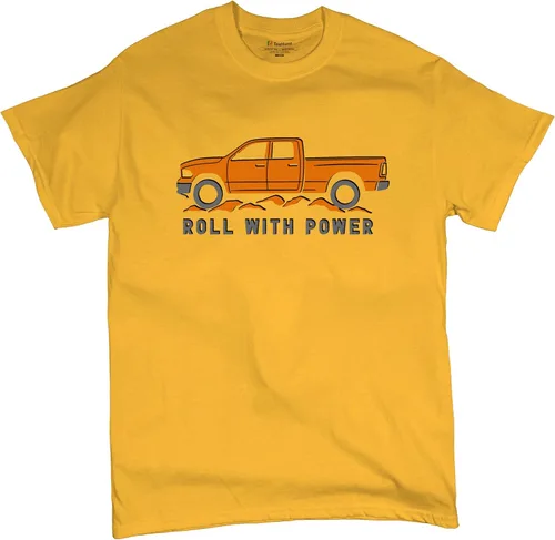 Miniatura 159 de Tee Hunt Camisetas gráficas y camisetas sin mangas para hombre Roll with Power Pickup Truck