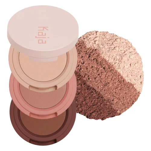 Miniatura 13 de Kaja Beauty Bento Collection - Trío de sombras de ojos elásticas Tonos naranja melocotón, tamaño de viaje, 02 Flor de Naranja, premio Allure Best