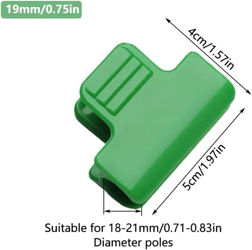 Miniatura 2 de 30 abrazaderas de invernadero para tubos de 0.709-0.827 in, aros de invernadero, marco de soporte de jardín, túnel de cultivo, estacas de jardín