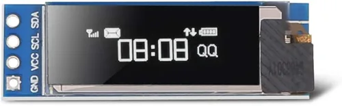 Miniatura 2 de DORHEA 2 unids 0.91 '' I2C OLED módulo de pantalla IIC 0.91 pulgadas I2C SSD1306 LED DC módulo blanco I2C LCD 128x32 controlador de pantalla 3.3V ~