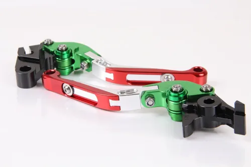 Miniatura 3 de Palancas Embrague Freno para Ducati 821 Monster 2014-2017 (Verde Rojo)