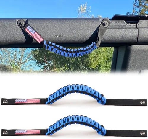 Asas de agarre de barra antivuelco para Ford Bronco 2021 2022 2023 2024 2025 2 accesorios de 2 puertas y 4 puertas, mango de agarre de paracaídas,