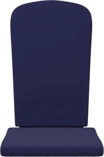 Miniatura 7 de BizChair Juego de 2 cojines para sillas Adirondack, cojines de tela azul, acolchados de 2 pulgadas de grosor, para interiores y exteriores, cojines