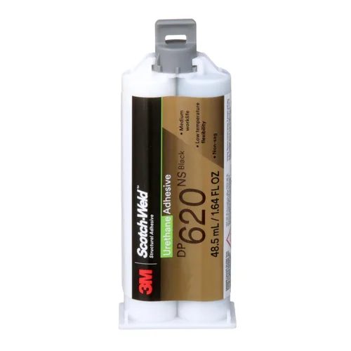 3M Scotch-Weld - Adhesivo de uretano DP620NS, negro, 1.6 fl oz Duo-Pak, 1 cada uno, sin hundimiento, curado rápido, establece uniones resistentes,