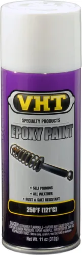 Vht Pintura epoxi para todo tipo de clima, color blanco brillante, 11 onzas, aerosol, lote de 6