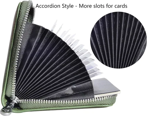 Miniatura 3 de Easyoulife Funda de cuero genuino para tarjetas de crédito RFID Travel Passport Wallet