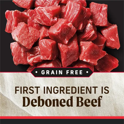 Miniatura 5 de Merrick Alimento enlatado natural y de primera calidad sin granos, receta húmeda suave y saludable, cena de carne de res real de Texas