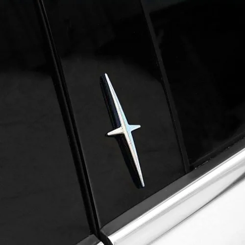 Miniatura 3 de Calcomanía de insignia deportiva de automóviles 3D de metal, emblema lateral del guardabarros trasero del maletero del coche, compatible con Lincoln