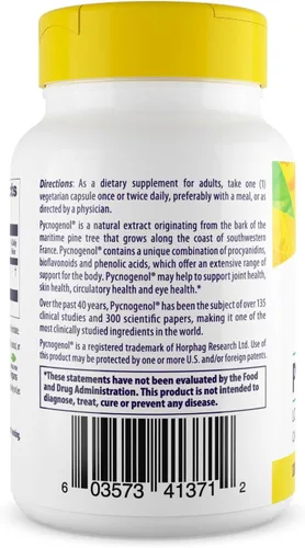 Miniatura 3 de Healthy Origins Pycnogenol (Nature's Super Antioxidant) 100 mg, 60