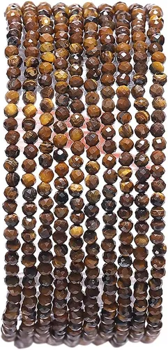 Miniatura 66 de BEADIA Cuentas Facetadas de Piedra Natural Amazonita Rondelle 3x4mm Cuentas Semipreciosas Sueltas para Hacer Joyas 38cm