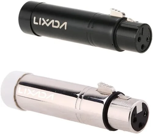 Miniatura 8 de Lixada 2.4G DMX512 receptor hembra inalámbrico XLR, control de luces LED para fiestas, plateado (Receiver-Silver)