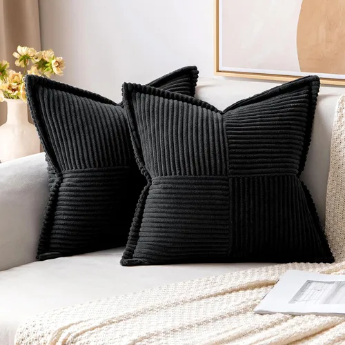 Miniatura 78 de MIULEE - Juego de 2 fundas de almohada decorativas para sofá, cama, sala de estar, 18 x 18 pulgadas, azul bohemio, acentos de estilo bohemio
